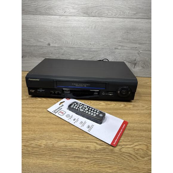 Panasonic Blueline PV-V4611 VCR Omnivision Hi-Fi Stereo VHS Player Remote~Tested - Picture 1 of 9
